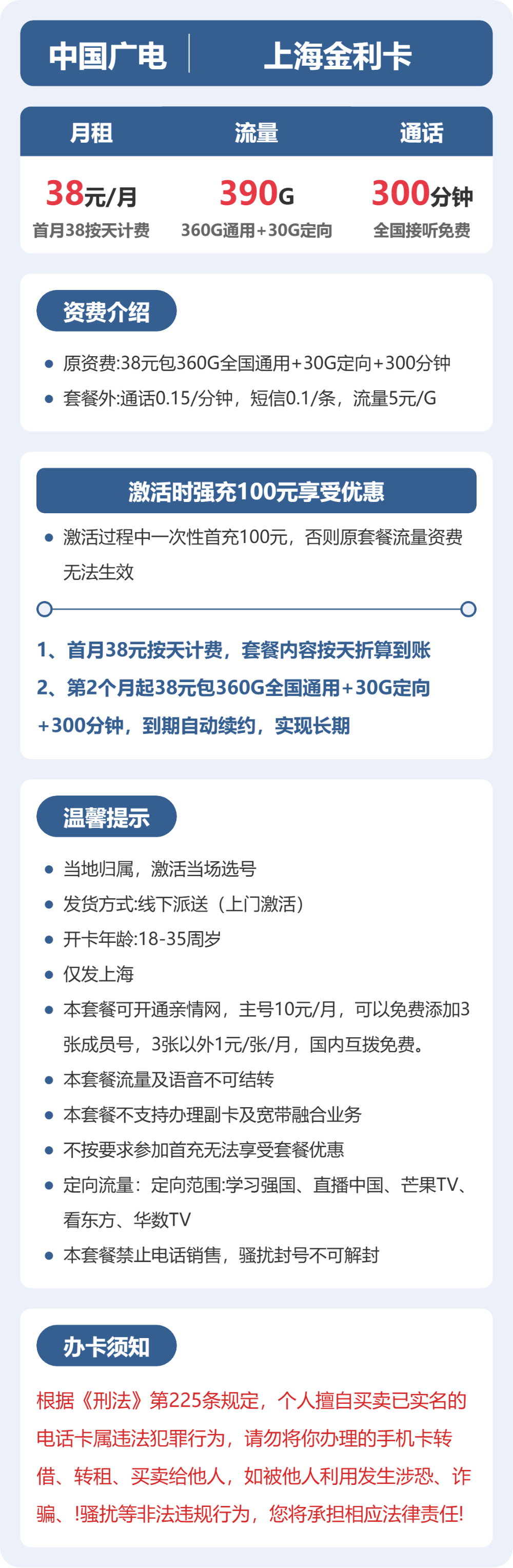 上海广电金利卡详情