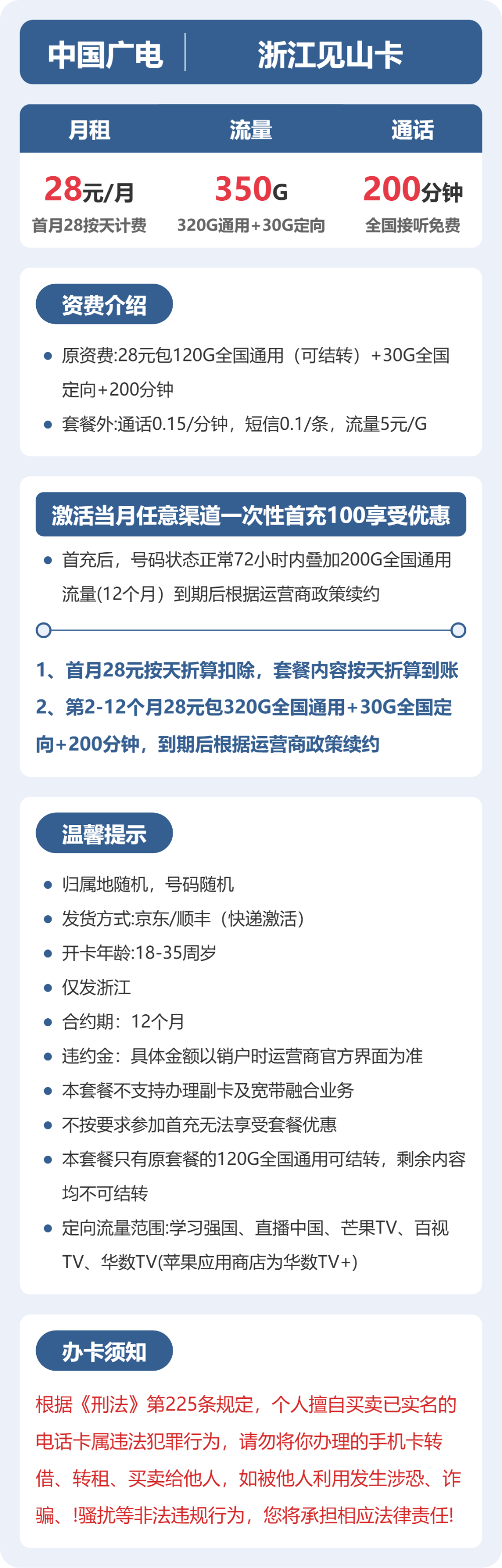 浙江广电见山卡详情