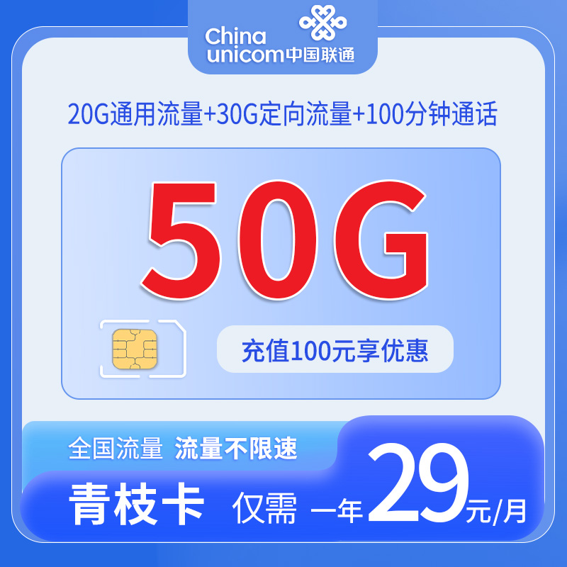 上海联通青枝卡