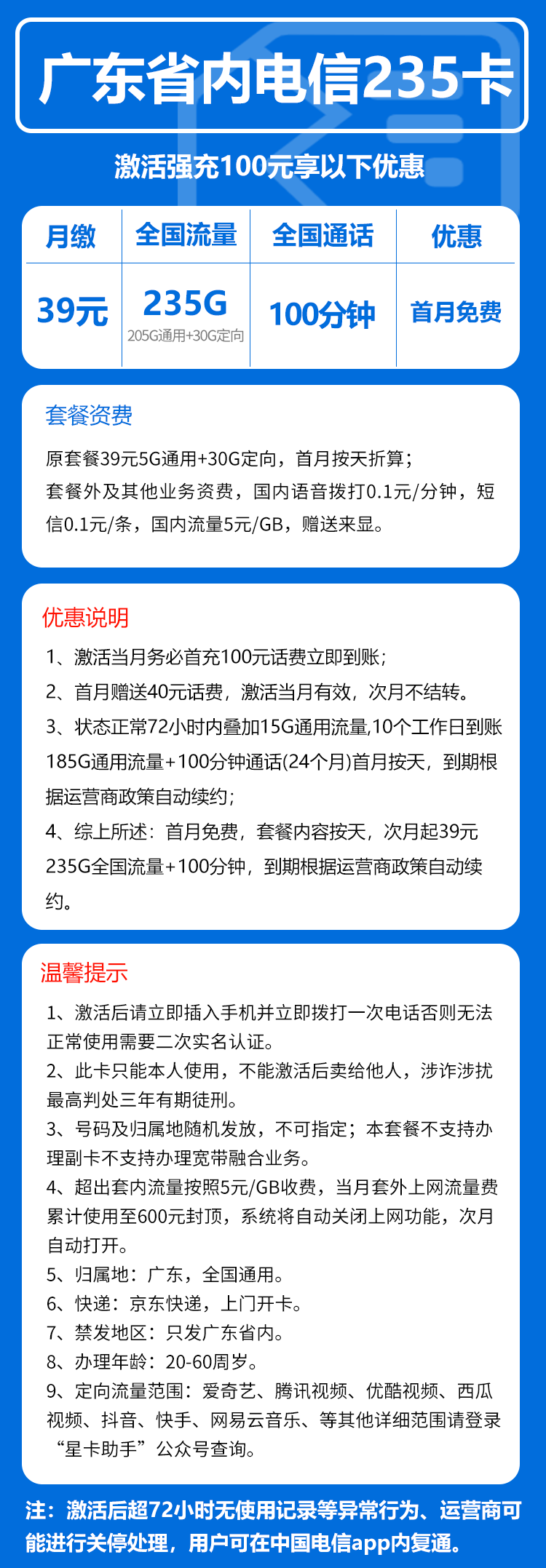 广东电信选号版卡详情