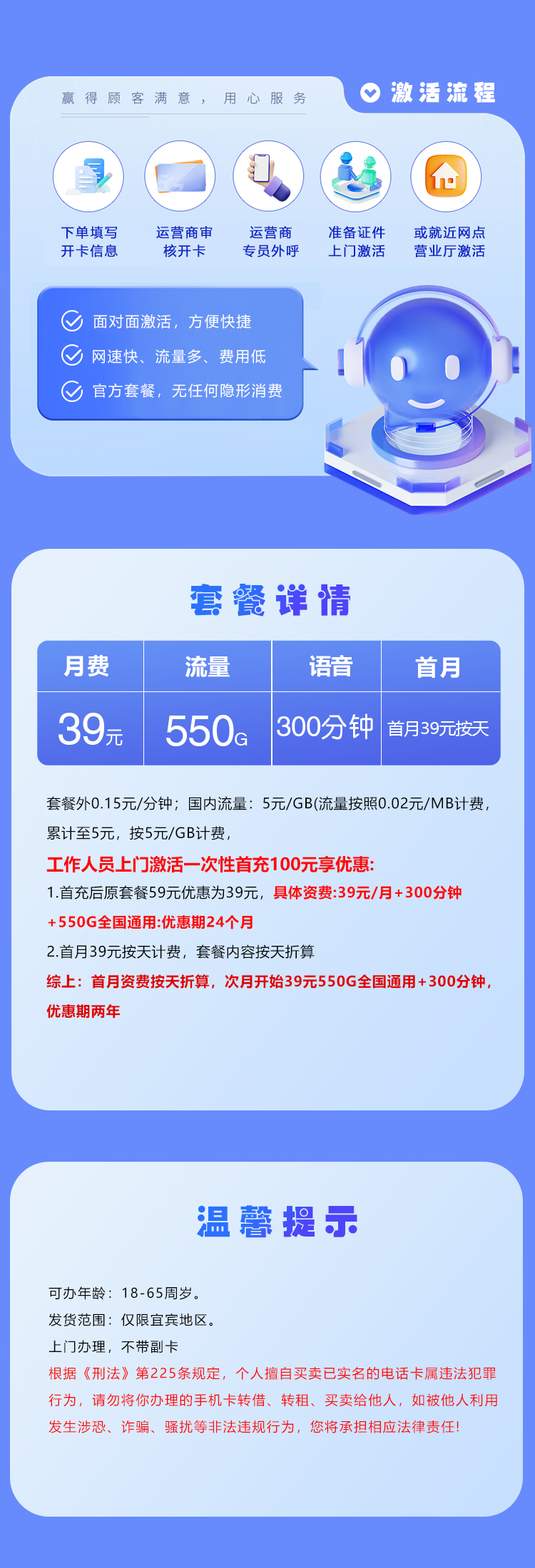 联通专属卡详情