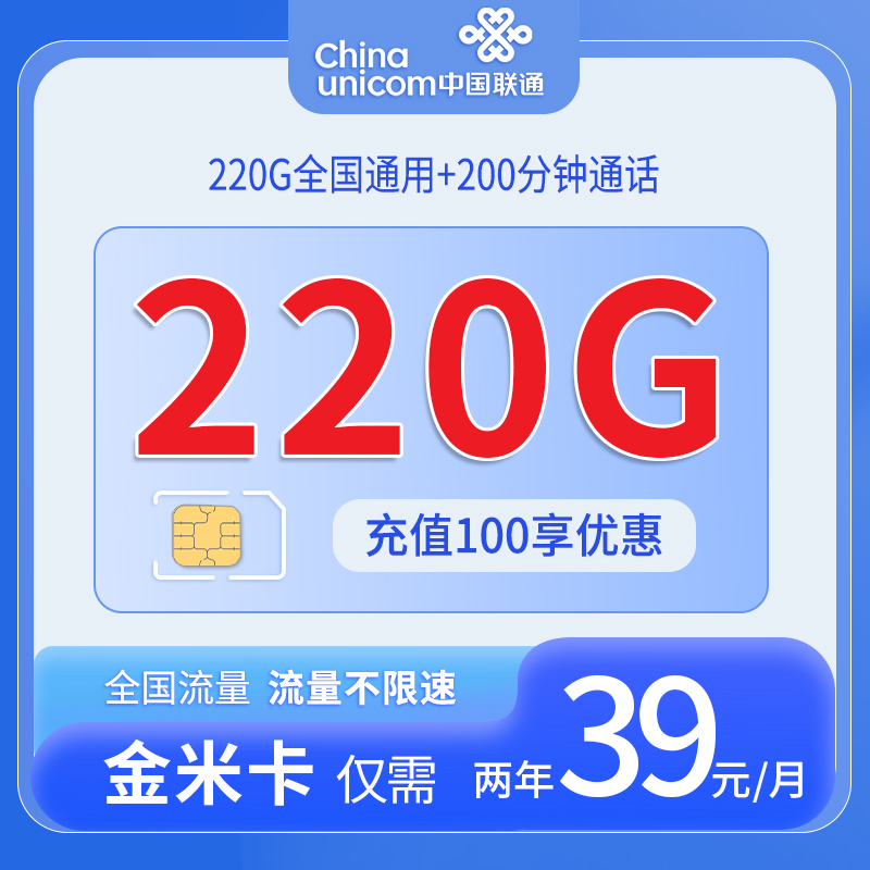 重庆联通金米卡
