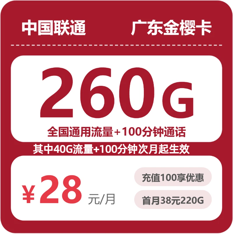 广东联通金樱卡