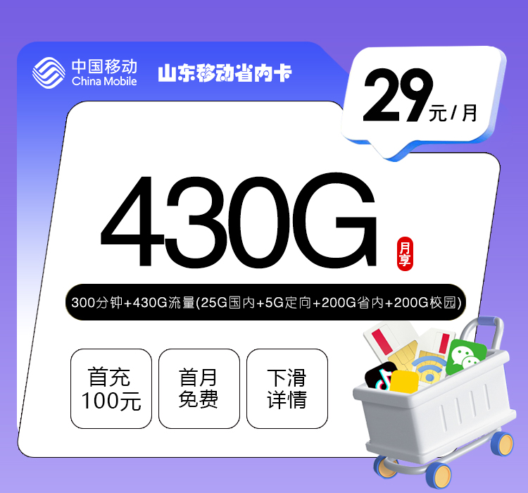 山东移动省内卡