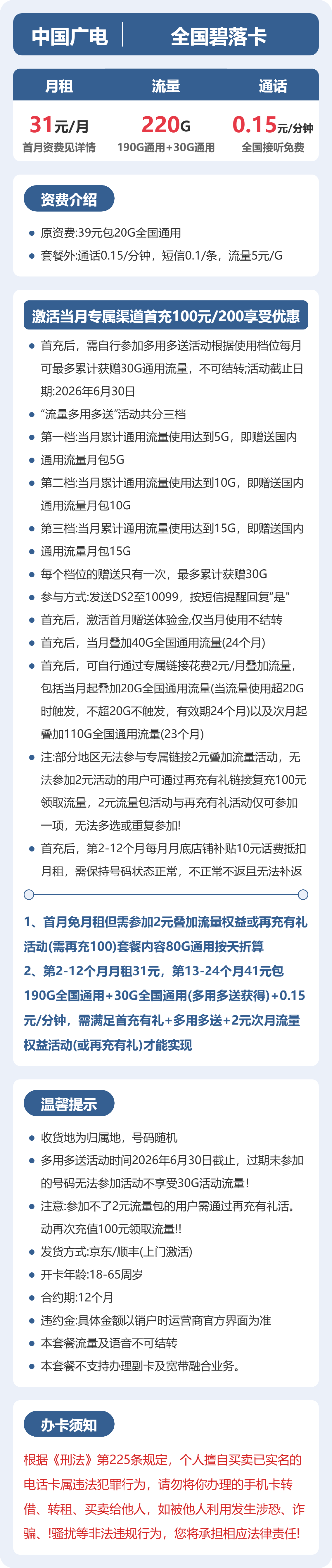 广电碧落卡详情