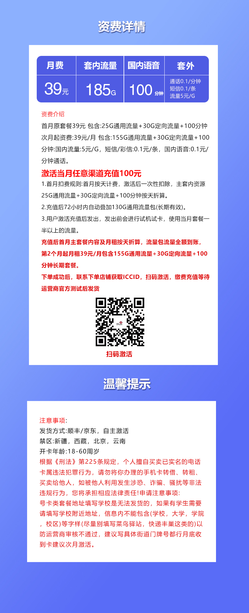 联通飞商卡详情