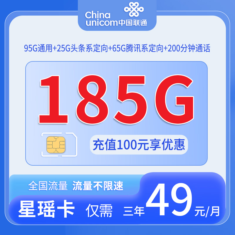 云南联通星瑶卡
