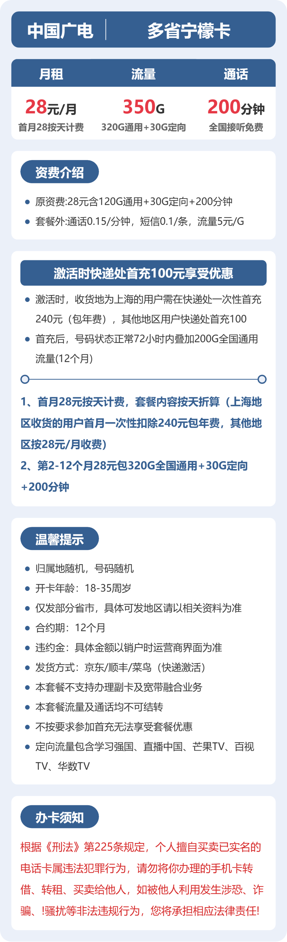 广电宁檬卡详情