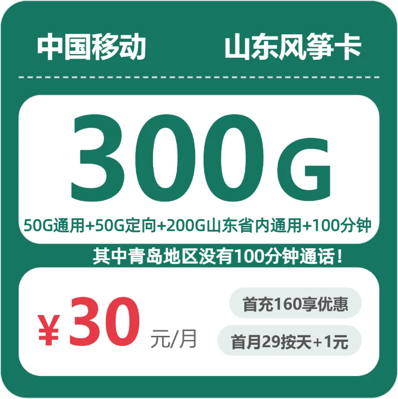 山东移动风筝卡
