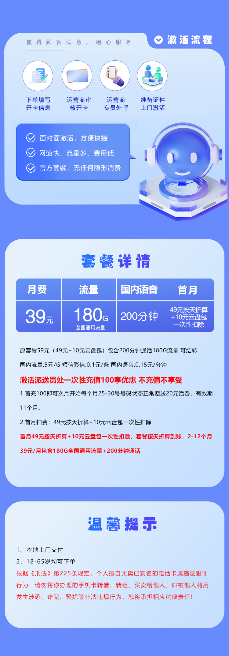 湖北联通专属卡详情