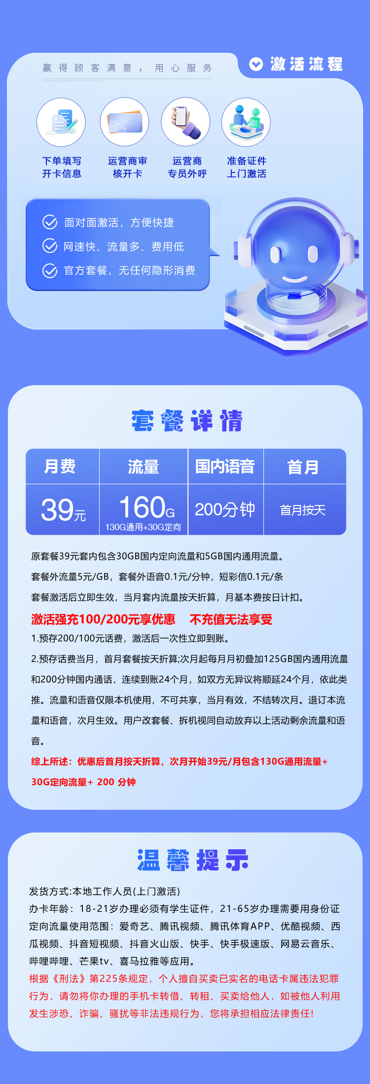 湖北电信专属卡详情