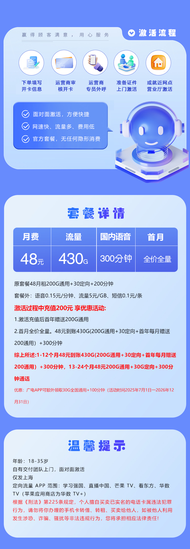 上海广电专属卡详情