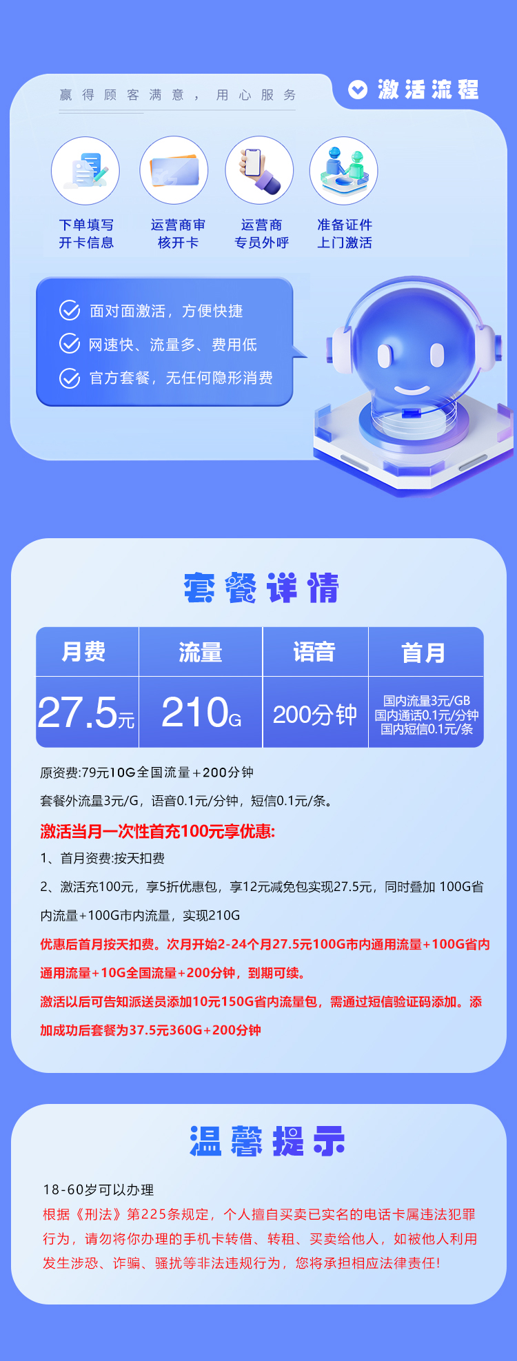 山东电信专属卡详情