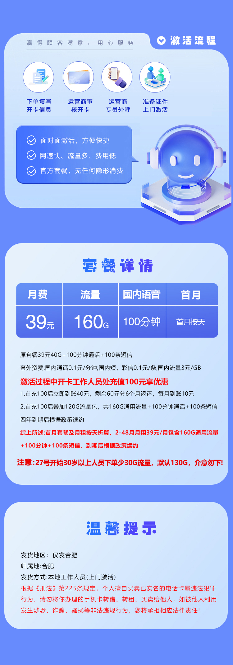 电信专属卡详情