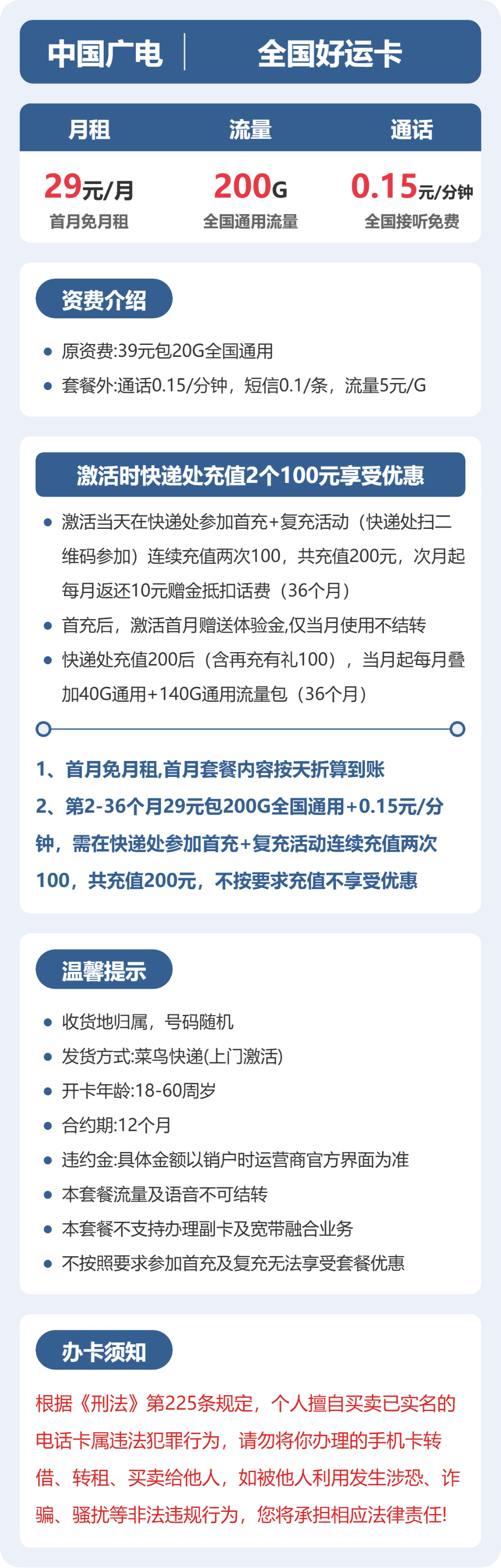 广电好运卡详情