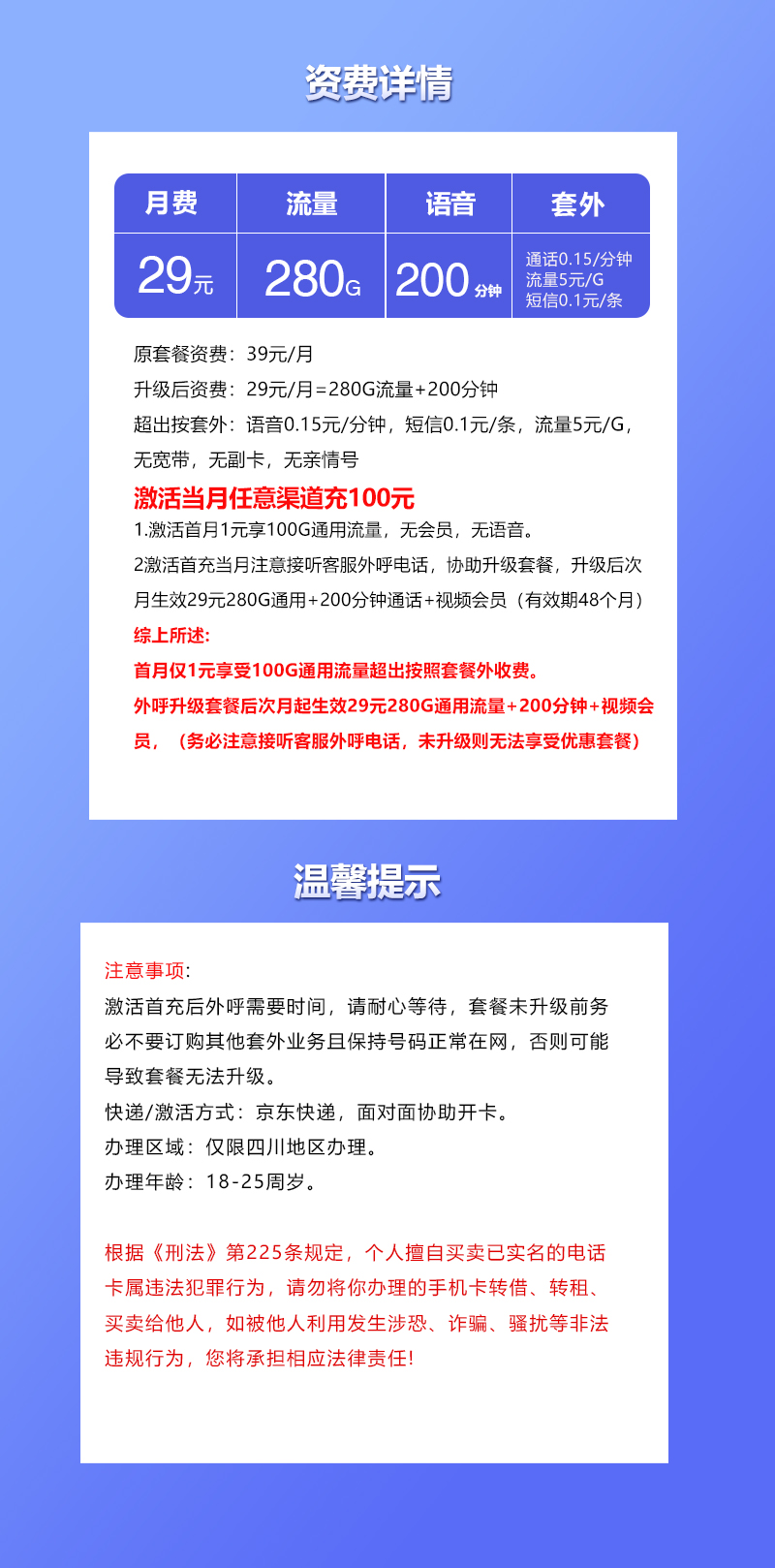 联通飞甘卡详情