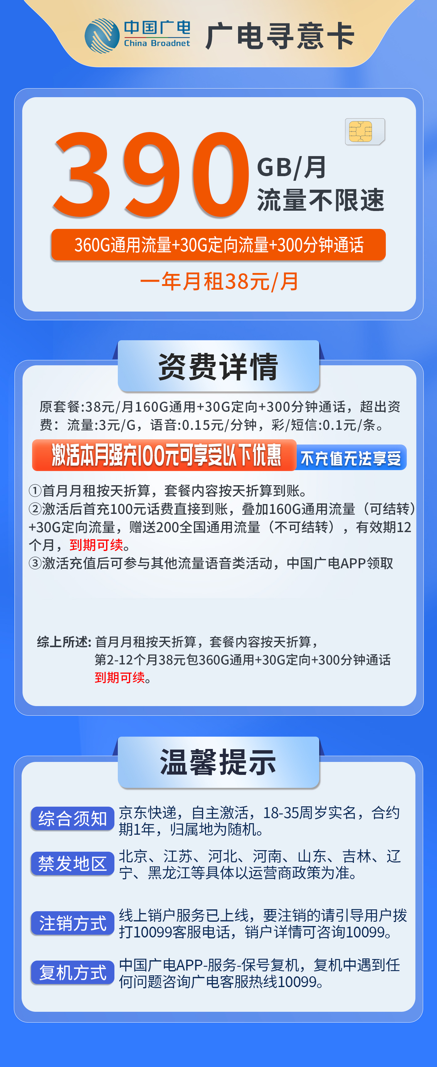 广电寻意卡详情