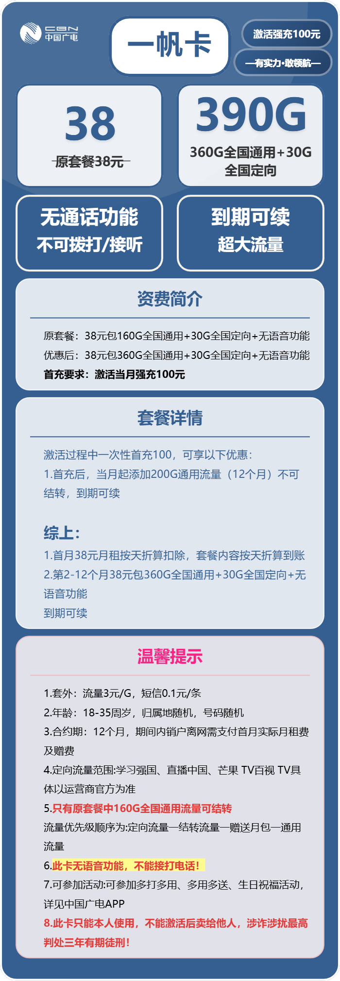 广电一帆卡详情