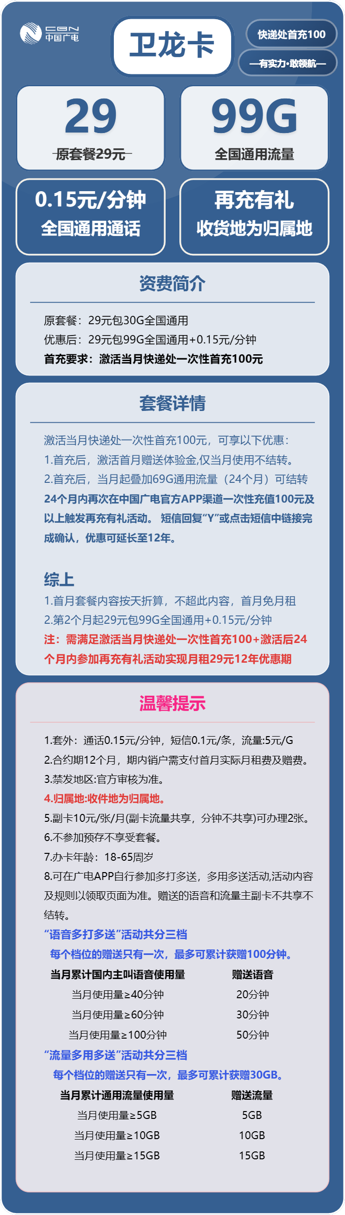 广电卫龙卡详情