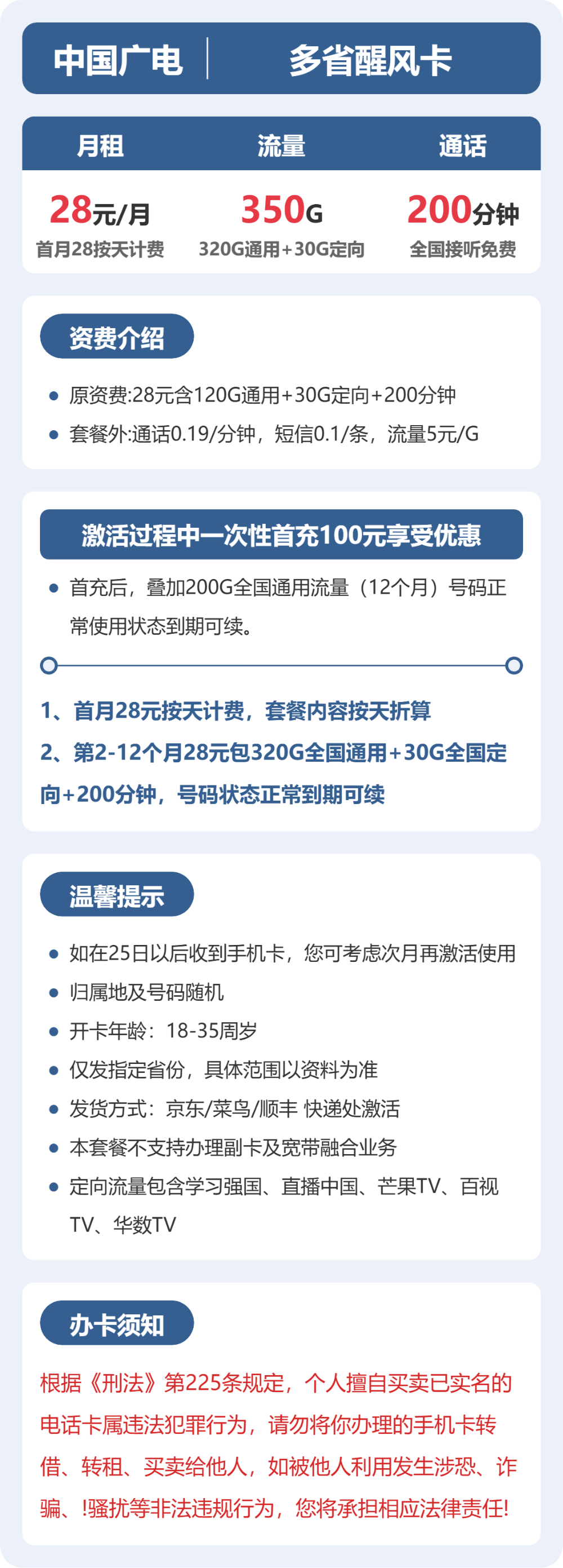 广电醒风卡详情