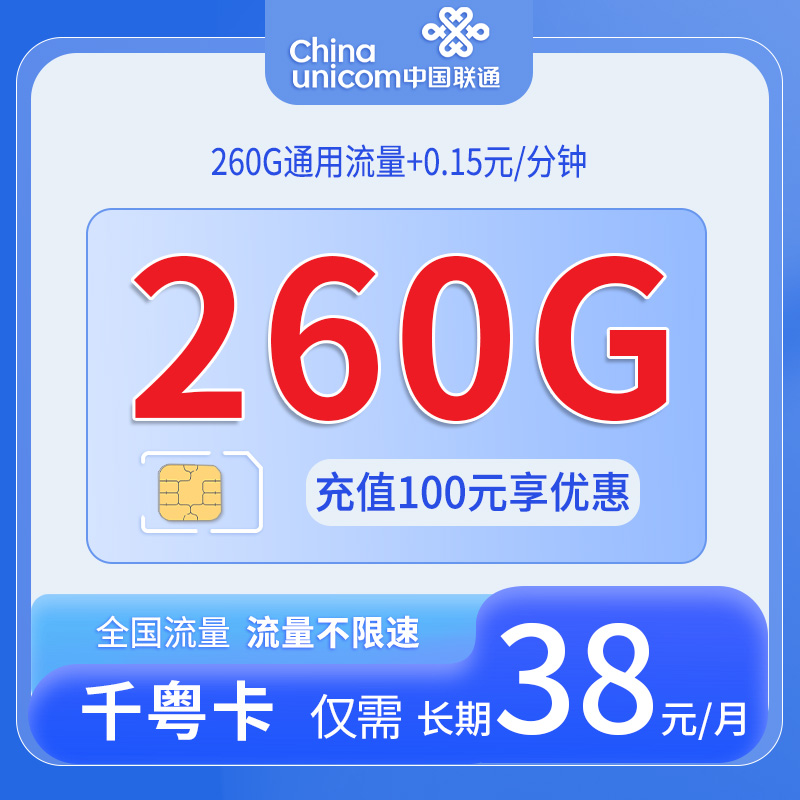 广东联通千粤卡