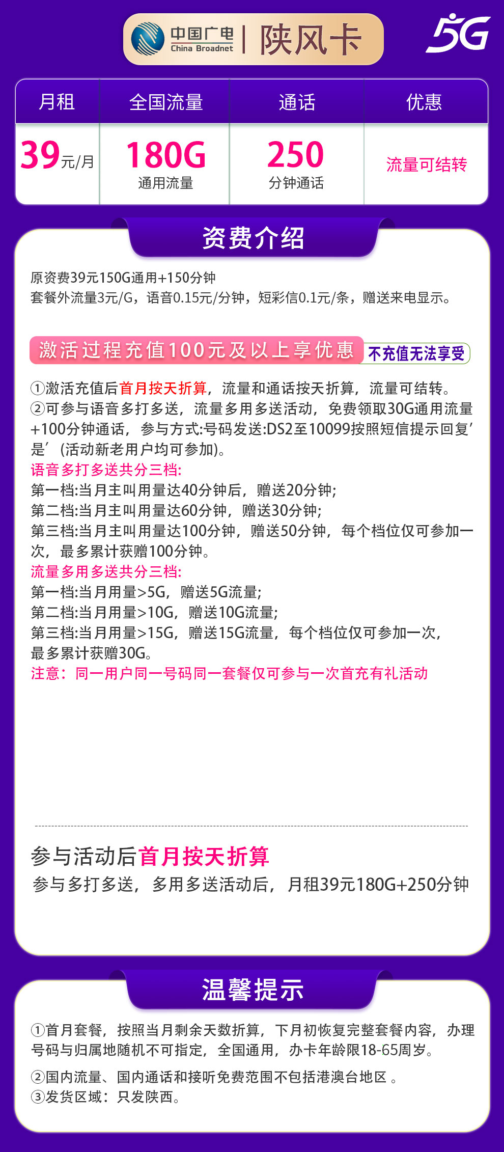 陕西广电陕风卡详情